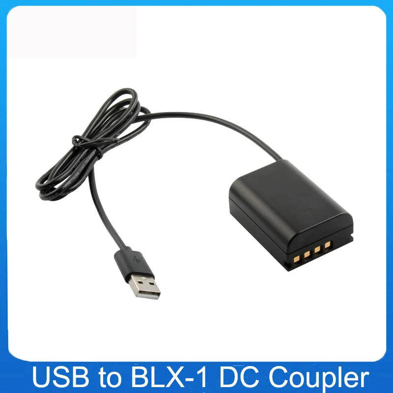 جديد 1.2 متر USB إلى BLX-1 تيار مستمر مقرنة BLX1 الدمية بطارية لأوليمبوس OM-1 OM1 كاميرا مستقيم كابل