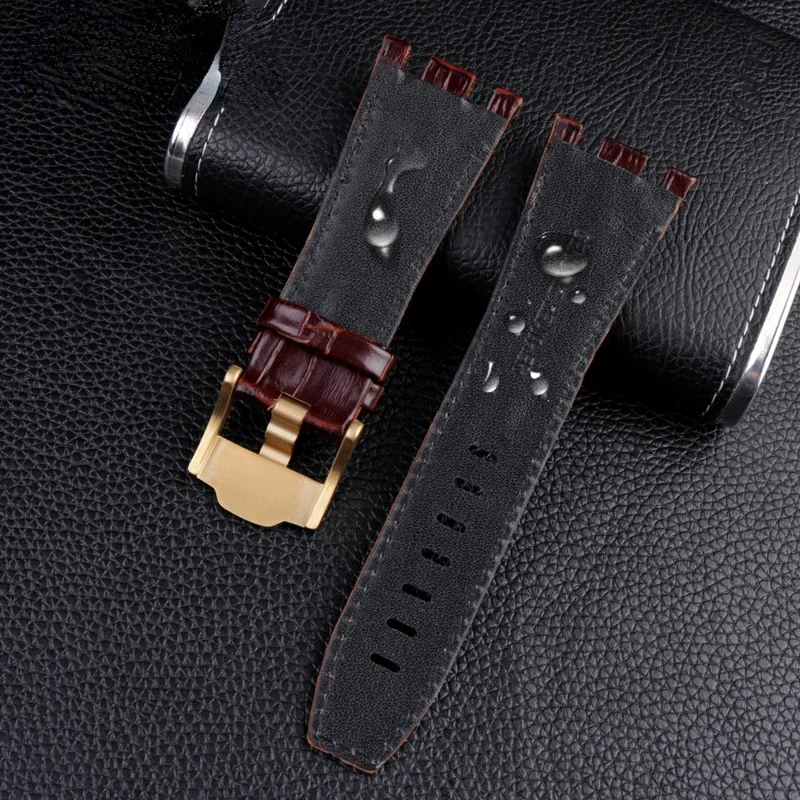 Genuine Leather Watch Strap for AP Aibi Royal Oak Offshore Special Belt 15703 15710Special Concave-Convex Mouth Watchband 28mm