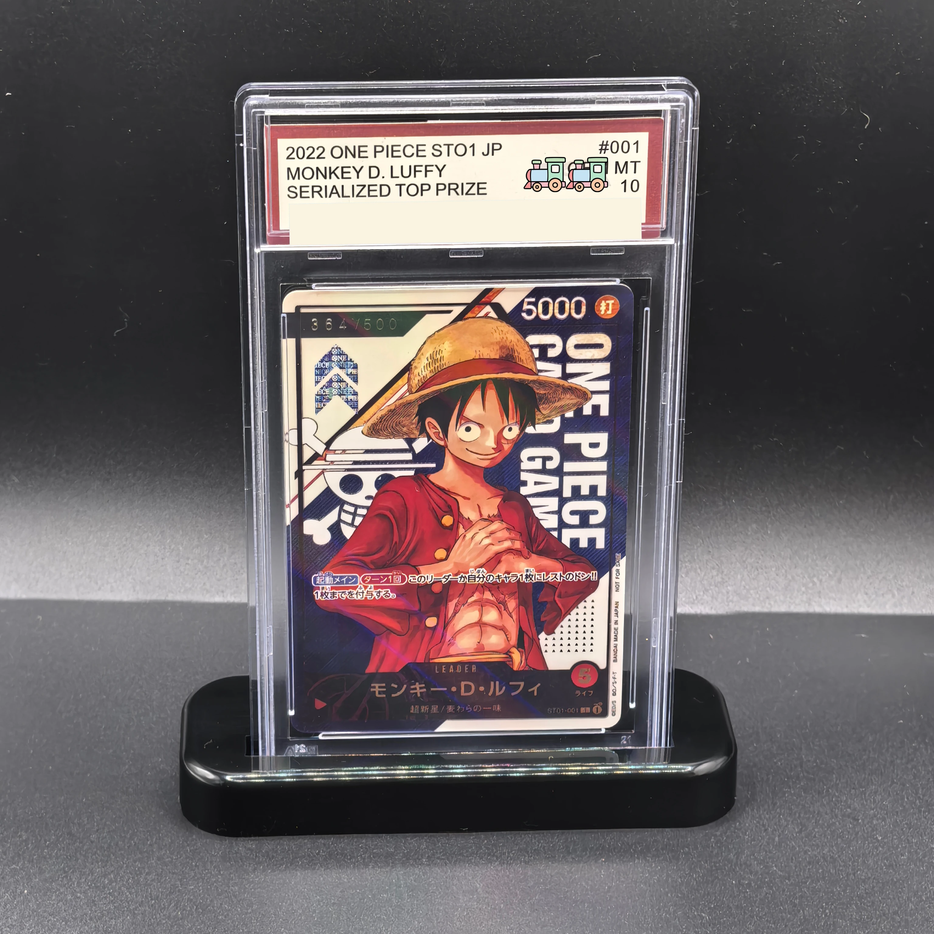DIY OPCG Rating Card Collection Card 2022 ONE PIECE STO1 MONKEY D. LUFFY SERIALIZED Copy 10Points Rating Card Anime Game Gift
