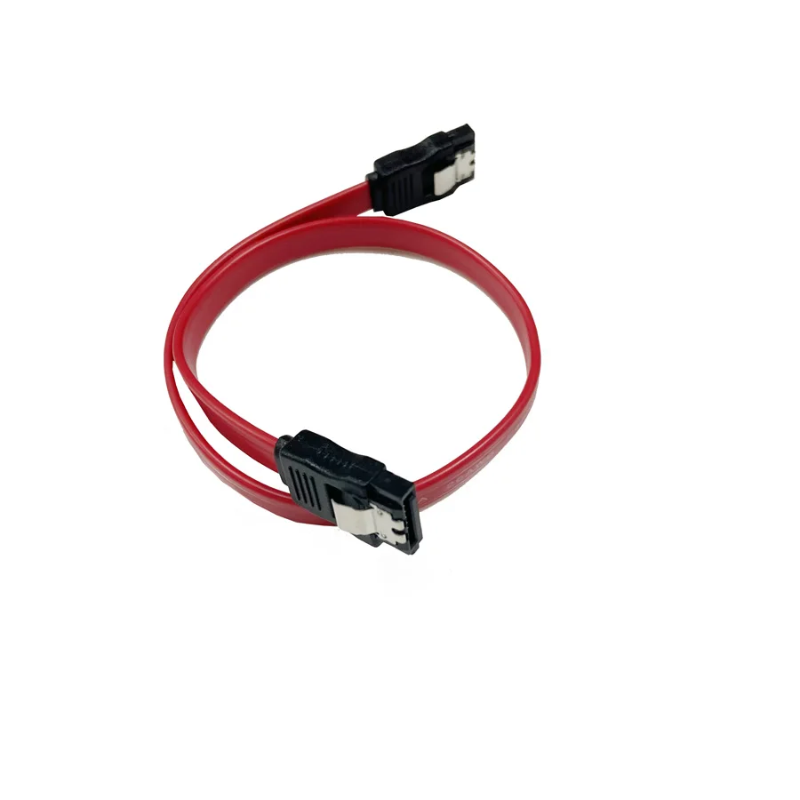 Câble de données ATA série SATA3, lot de 2, pour PC portable, SATA 3.0, 6Gbps, disque dur/SSD, rouge