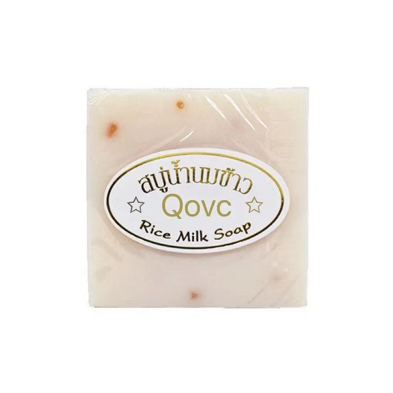 フェイス用米牛乳石鹸,65g,オリジナルのタイ製手作り石鹸,米牛乳,水和石鹸,ヤギ乳石鹸,高品質