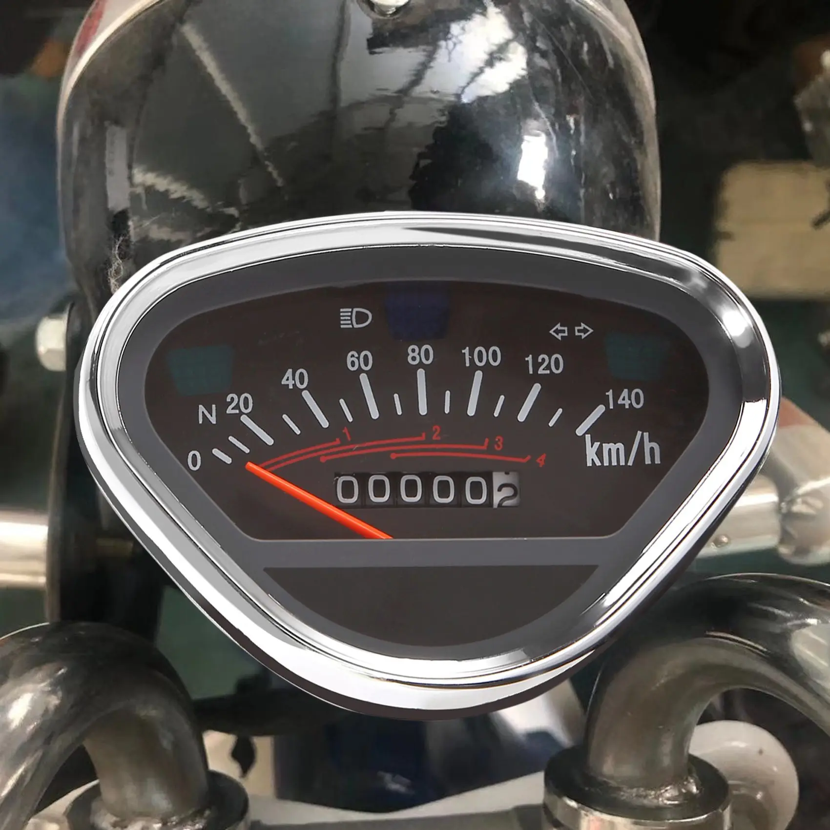 Alat pengukur Odometer sepeda motor, instrumen indikator Digital lampu latar LCD untuk Honda DAX 70 Jialing70 Vintage