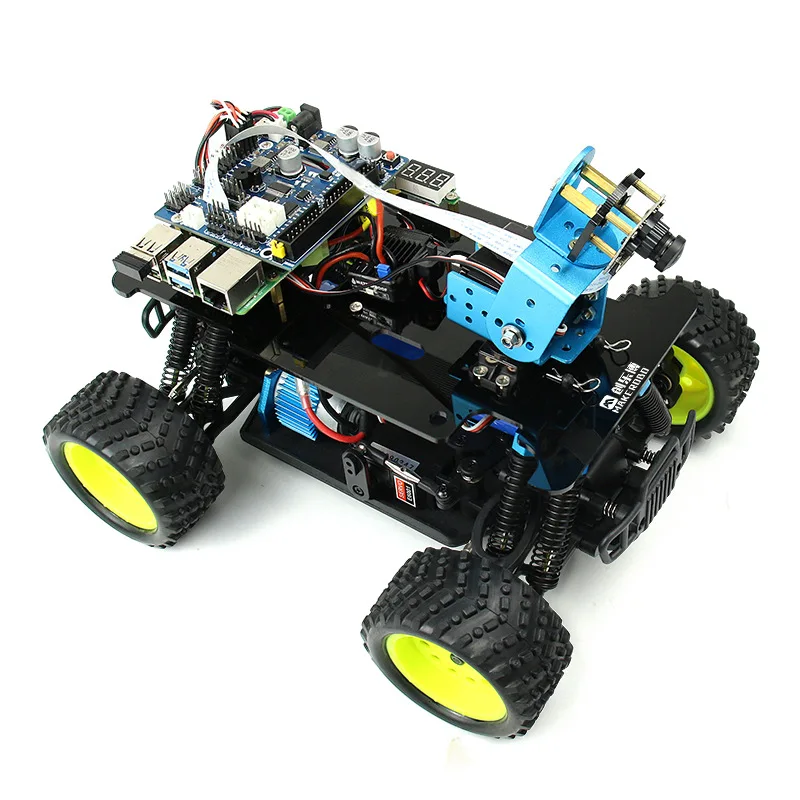 Raspberry PI 4B AI القيادة المستقلة الروبوت الذكي TensorFlow التعلم العميق Donkeybot مفتوح المصدر
