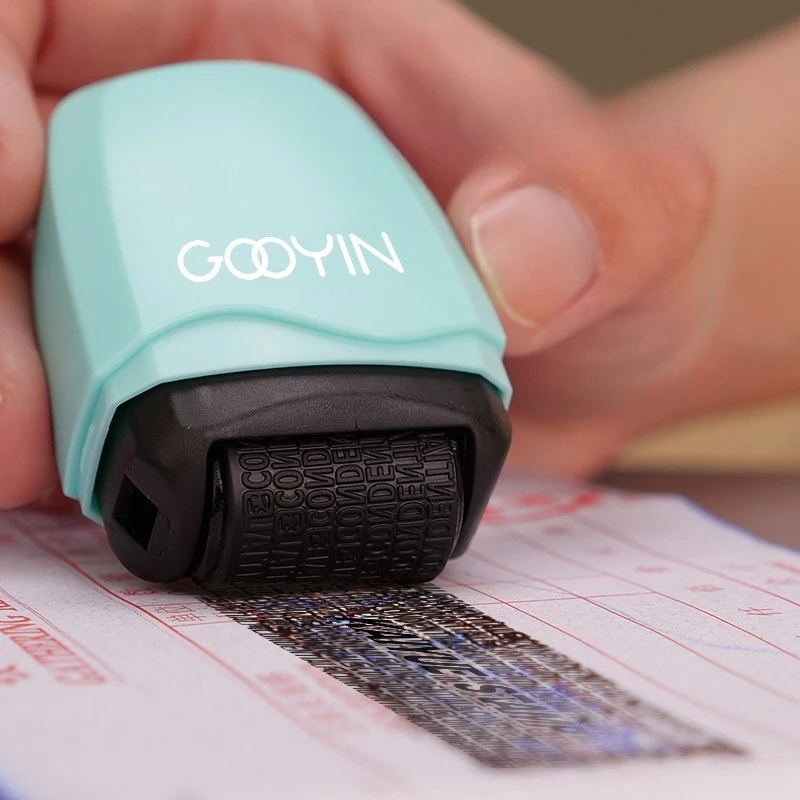 1pc Secure Your Identity With Our Identity Protection Roller Stamp - Block Out Unwanted Access To Your Personal Information