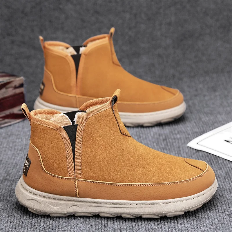 

Loafers Winter Boots for Men Soft and Comfortable Sports and Leisure Ankle Boots Snow Men's Sneakers Wear-resistant Warm Fashion