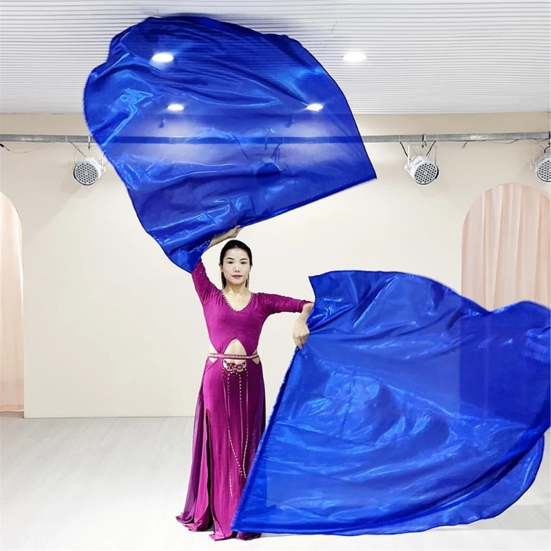 2025 New 2Pcs Praise Dance Flags Semicircle Wing Flags with Scalable Rod for Dance Church