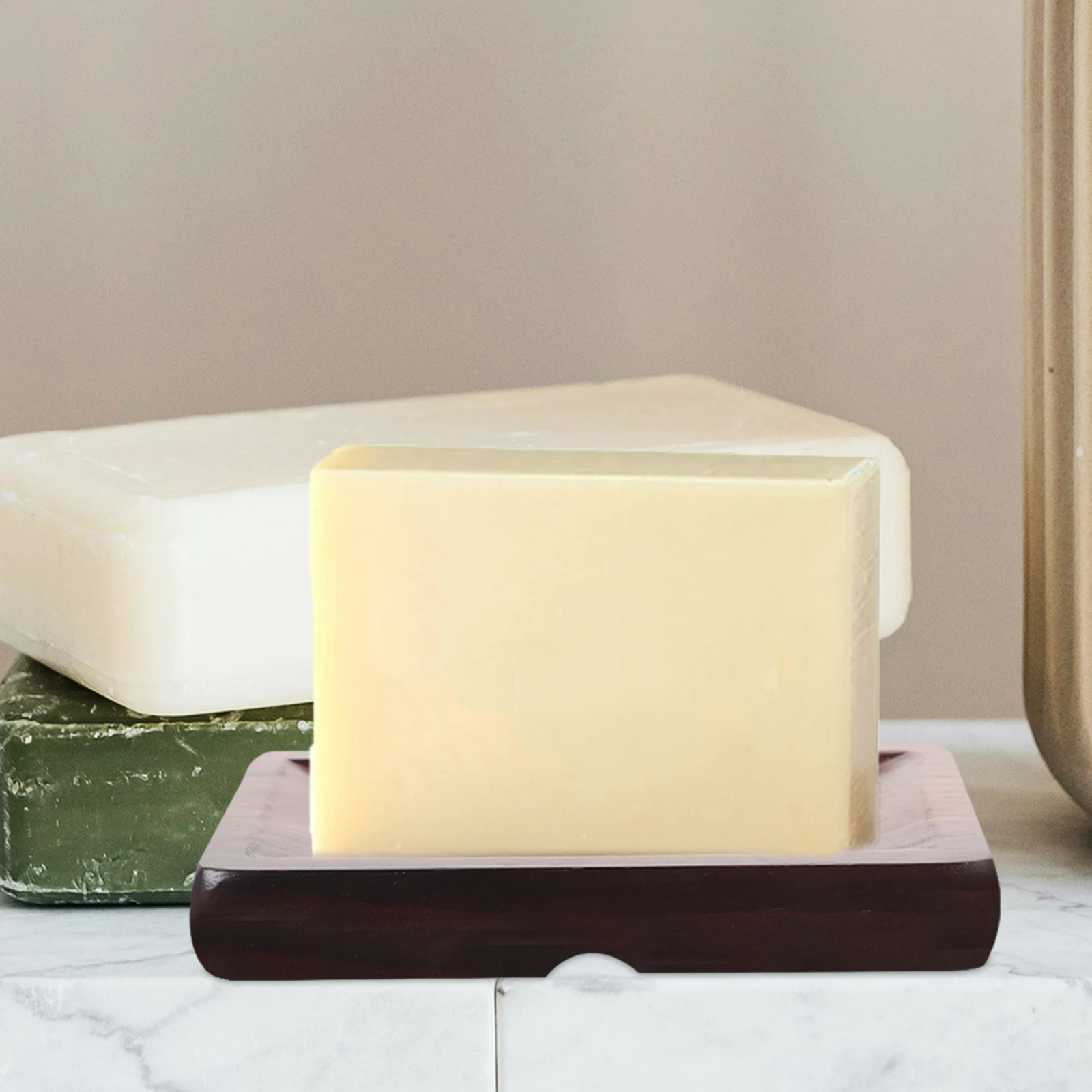 

Wooden Soap Dish Tray Self Draining Creative Design Bathroom Kitchen Storage Rack Anti Slip Long Lasting Preservation