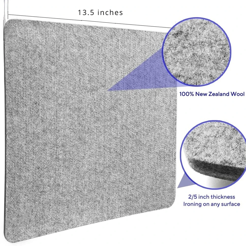 Wool Pressing Mat for Quilting 13.5\