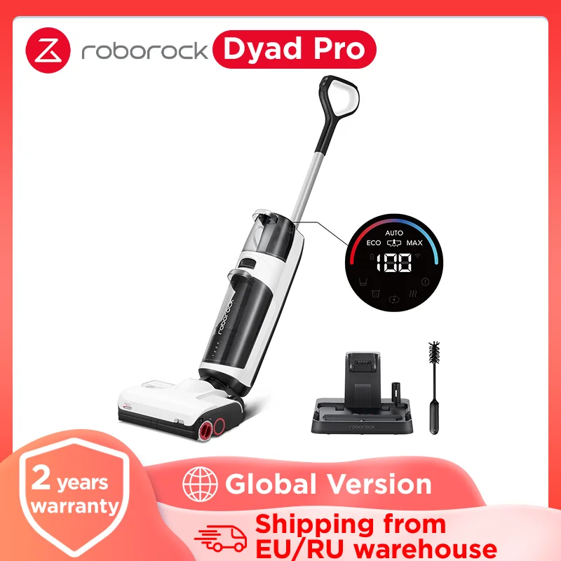 Roborock Dyad Pro Wet and dry Vacuum Cleaner Self-Drying&Cleaning System 17000Pa Suction Power Upgraded version of roborock dyad