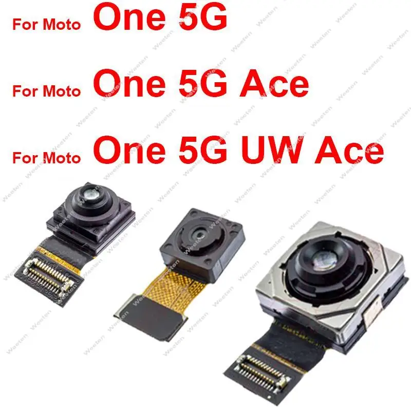 

Rear Main Front Camera For Motorola MOTO One 5G Ace One 5G UW ACE Front Selfie Facing Back Primary Camera Flex Cable Parts