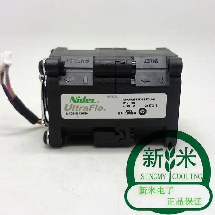 

NEW NIDEC R40W12BS4D8-57T11A1 12V 2.10A 4056 high air volume cooling fan