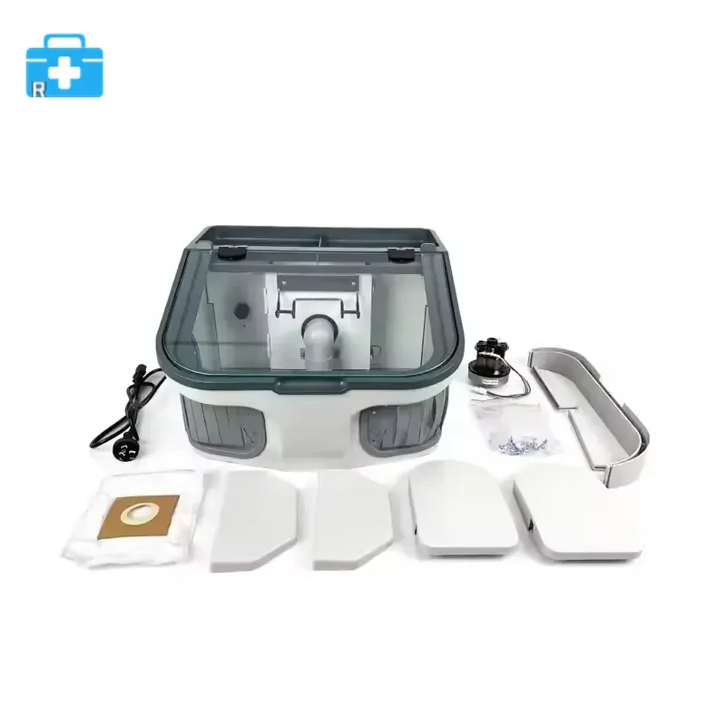 Sandblaster Polishing Box with Dust Collector, Vacuum Extractor Workstation for Lab Use