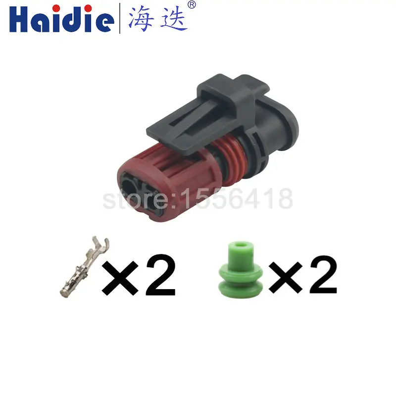 

2 pin auto connectors waterproof female housing plug (1.5) wire electrical cable connector 1337245-3 For Diesel Fuel injection