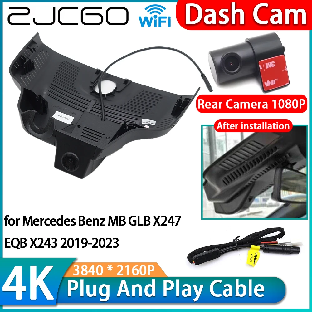 for Mercedes Benz MB GLB X247 EQB X243 2019-2023 4K Wifi DVR IMX335 OEM Car Video Recorder Dash Cam Front Rear Camera