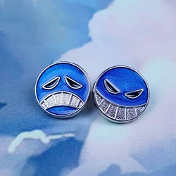 Japanese Anime One Piece Pins Ace Cap Lapel for Backpack Brooch Metal Enamel Manga Garnish for Women Men Badge Jewelry