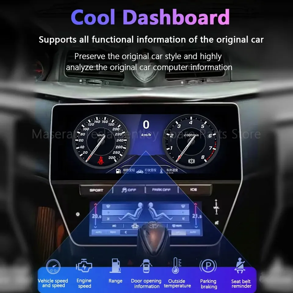 Android 11 Car Radio for Maserati GranTurismo  Quattroporte 2007-2020 Auto GPS Navigation Carplay Head Unit Stereo