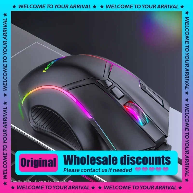 

Новинка 2024, игровая мышь X15, проводной Регулируемый противовес Rgb с люминесцентным эффектом, компьютеры для игр, офиса, настольного компьютера с зарядкой