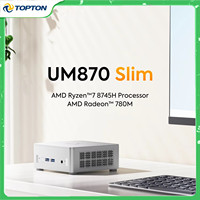 2025 MINISFORUM Slim Series Mini Computer UM870 AMD Ryzen 7 8745H USB4.0 2*DDR5 2*PCIE4.0 2.5G LAN Windows 11 NUC Mini PC WiFi6E