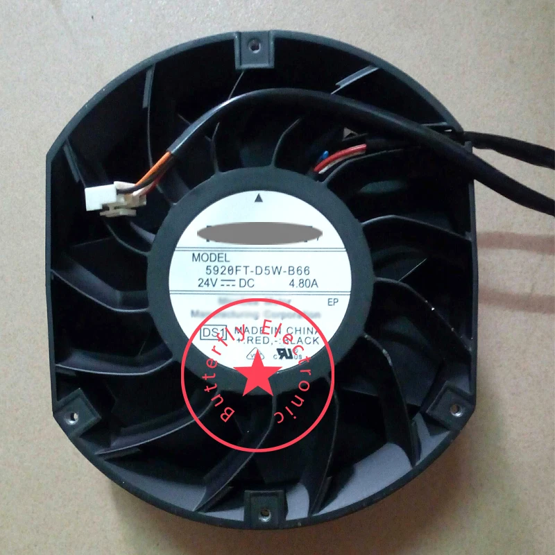 

BRAND NEW 5920FT-D5W-B66 4WIRE ORIGINAL DC 24V 4.8A COOLING FAN COOLER 17CM 17251