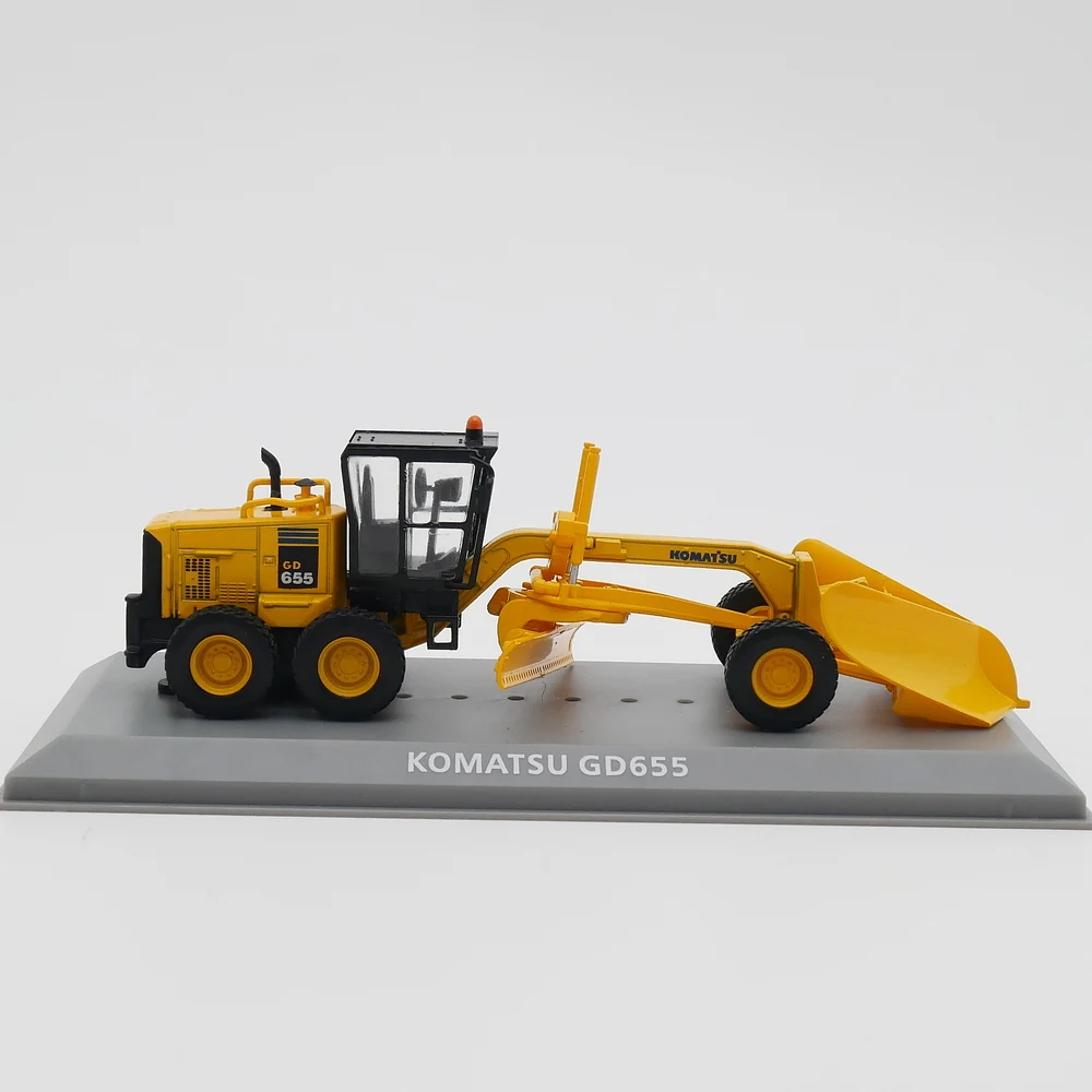 Diecast IXO 1:72 Schaal KOMATSU GD655 Komatsu Motor Grader Legering Model Auto Collectible Toy Gift Souvenir Display Ornament
