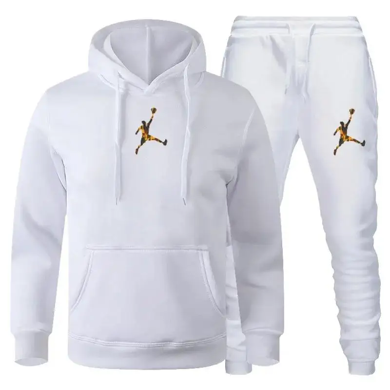 Men\'s And Women\'s Hooded Sportswear And Jogging Pants Hip-hop Sportswear Fashion Set Spring/winter 2 Pieces