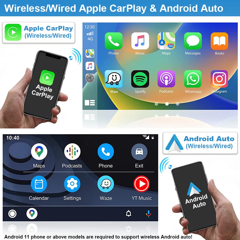 Car Radio for Accord 8th Gen 2008-2013,10 inch Android 13 Head Unit, Touch Screen Car Stereo, with Carplay/Android Auto GPS Navigation Bluetooth WiFi FM HD Backup Camera
