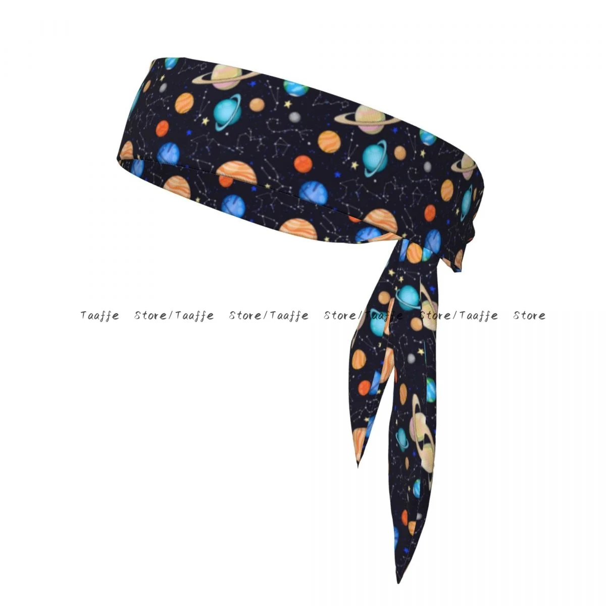 

Solar System Space Planets Universe Bandanas Hairband Head Tie Sports Headband for Running Tennis Karate Athletics Brief Style