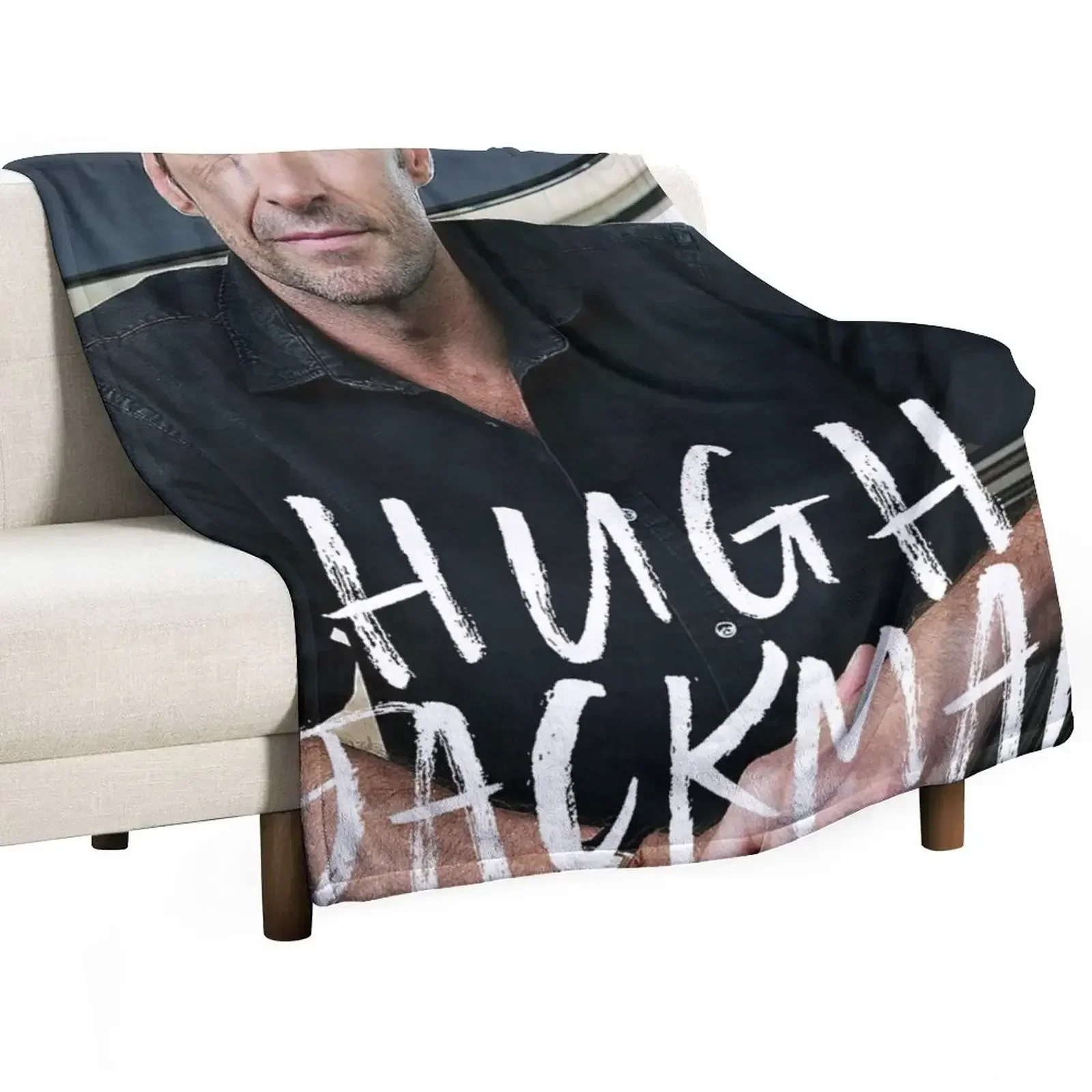 

Threean Show Hugh The Man The Music The World Tour 2019 Throw Blanket Thin Warm fluffy Flannels Blankets