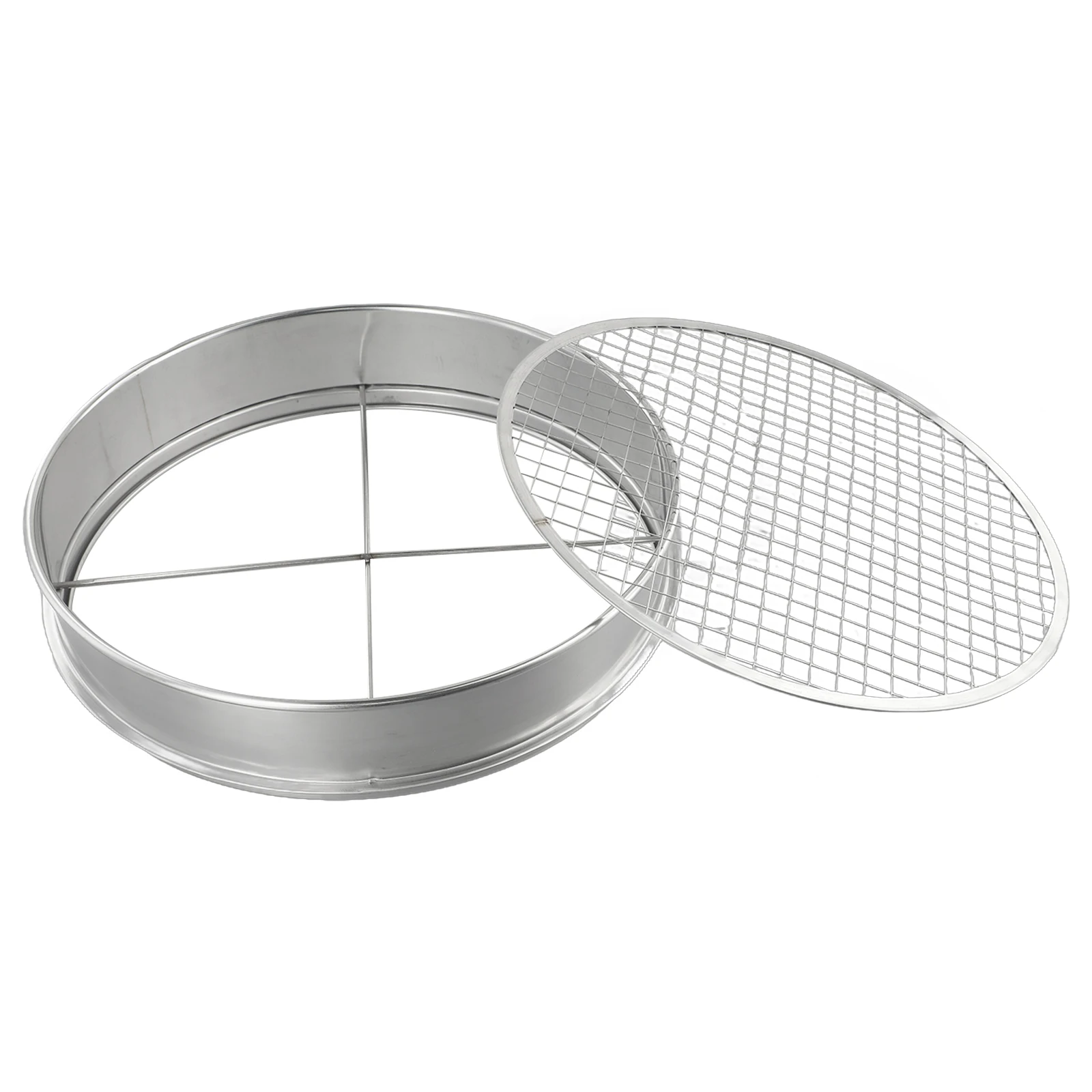 Stainless Steel Circular Sifting Frame with 5 Mesh Panels 3mm 6mm 9mm 10mm 12mm for Preparing High-Performance Potting for media