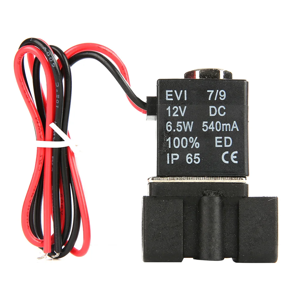 

Электрический электромагнитный клапан 1/4 "NPT 2-ходовой пластиковый электрический электромагнитный клапан NC нормально закрытый DC12V NC электрический электромагнитный клапан