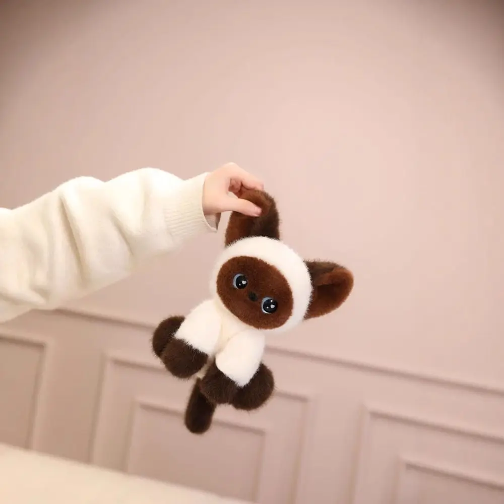 

Stuffed Animal Siamese Cat Plush Kitten Doll Cute Sitting Stuffed Devon Rex Cartoon 24CM Cat Plush Doll Kids Toy