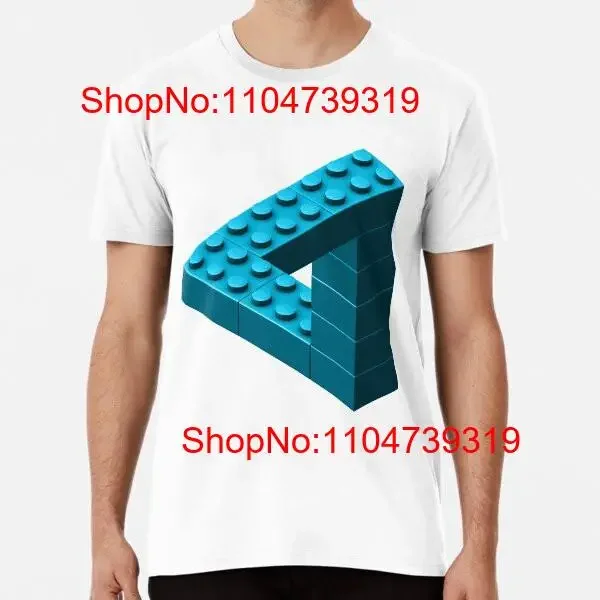 Escher Toy Bricks Aqua S a 5XL hecho en AU EE. UU. Camiseta vintage lavada para hombre Top para uso diario moda streetwear Casual