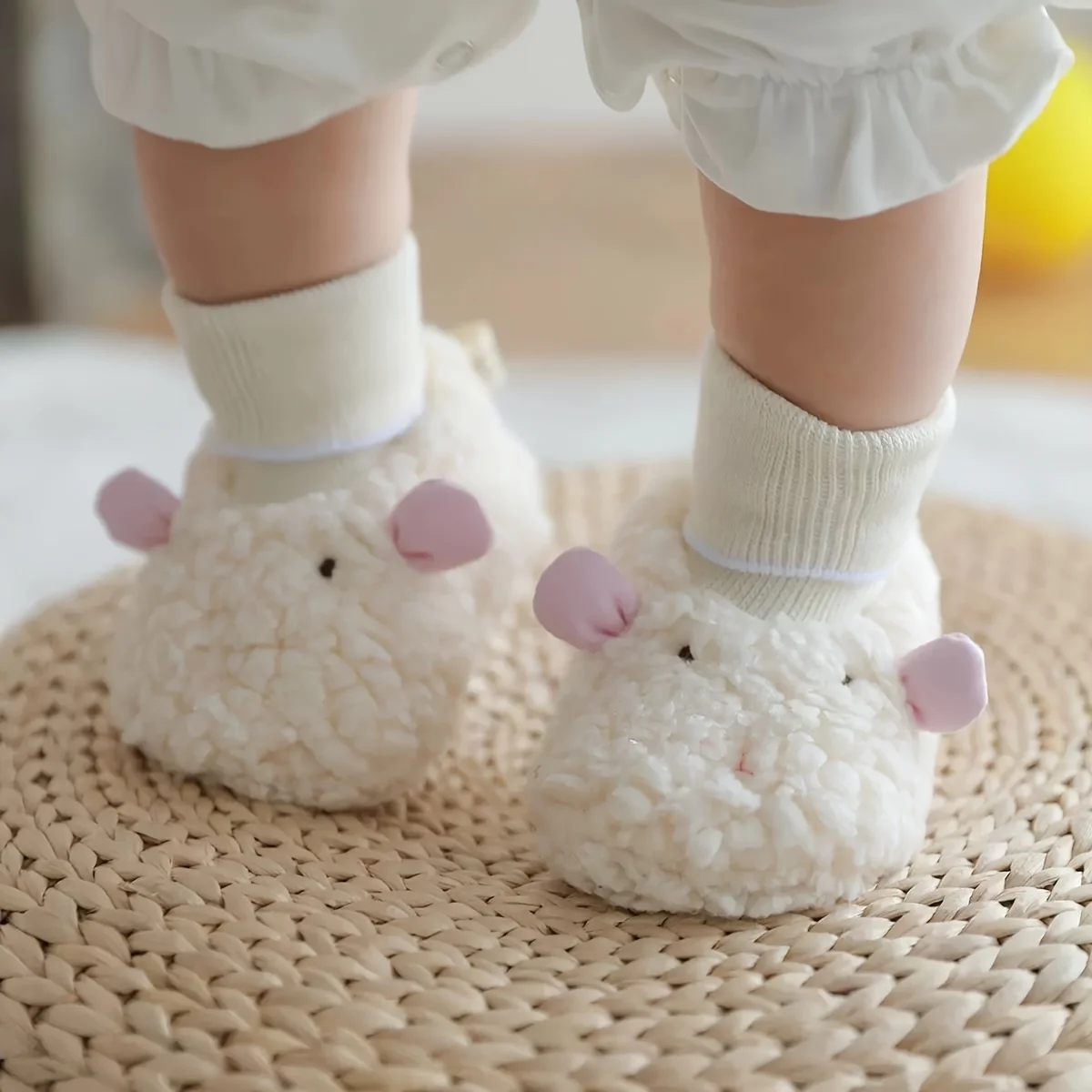 

Winter New Cute Cartoon Baby Booties Boy Girl Boots Cotton Soft-Sole Non-Slip Warm Toddler First Walkers Infant Crib Socks Shoes