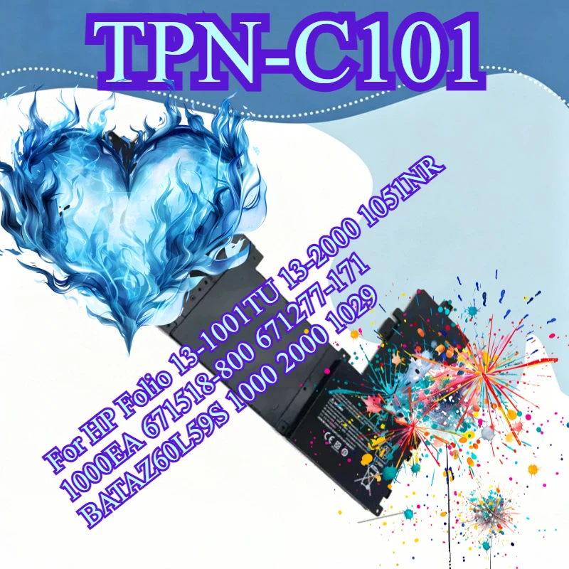 

Laptop Battery TPN-C101 Venturi For HP Folio 13-1001TU 13-2000 1051NR 1000EA 671518-800 671277-171 BATAZ60L59S 1000 2000 1029