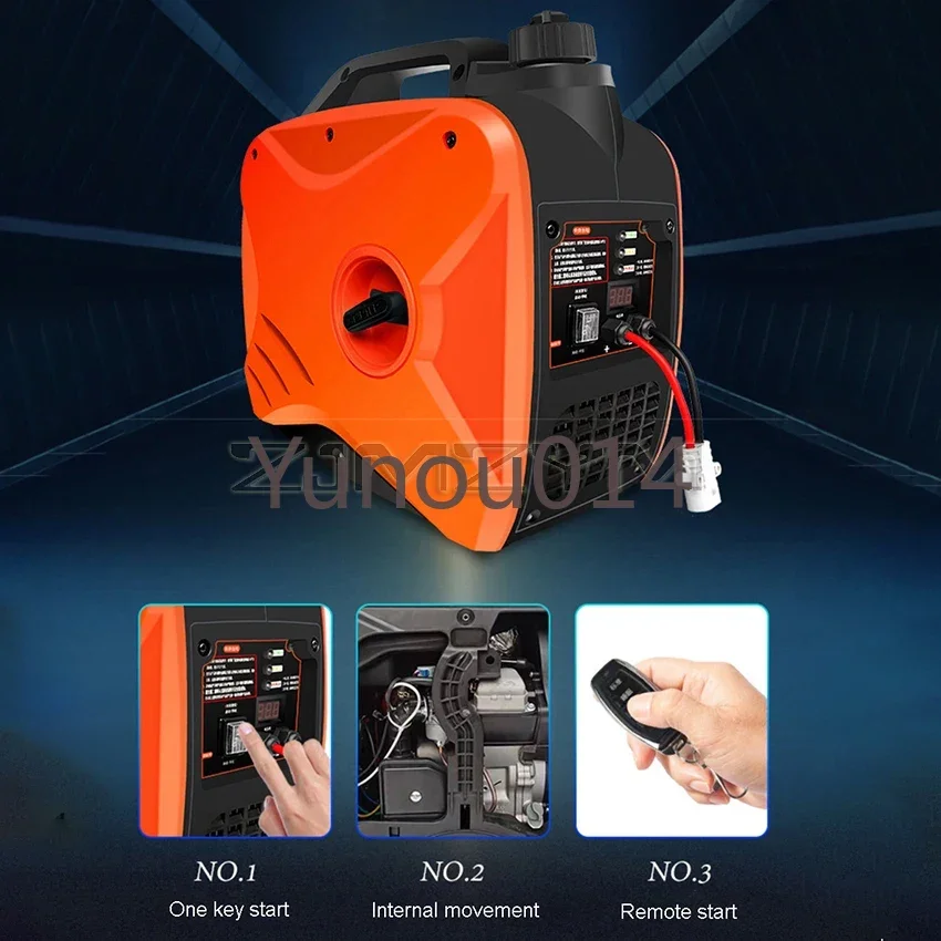 Small Automatic Gasoline Generator, Parking Air Conditioner, DC Cargo Vehicle, Silent, Small Generator, 24V, 2500W