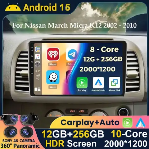 10 best sales radio nissan micra k12 - №9