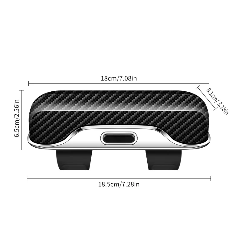 New model carbon fiber pattern car eyewear storage box, interior accessory, sunglasses case, ABS material, sunglasses holder.