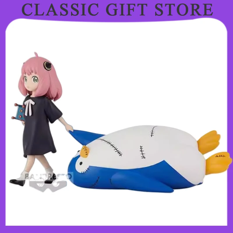 

Genuine Anime SPYFAMILY 11cm Action Figure Model Cartoon Anya Forger&penguin Model Desktop Decoration Fans Collect Gifts