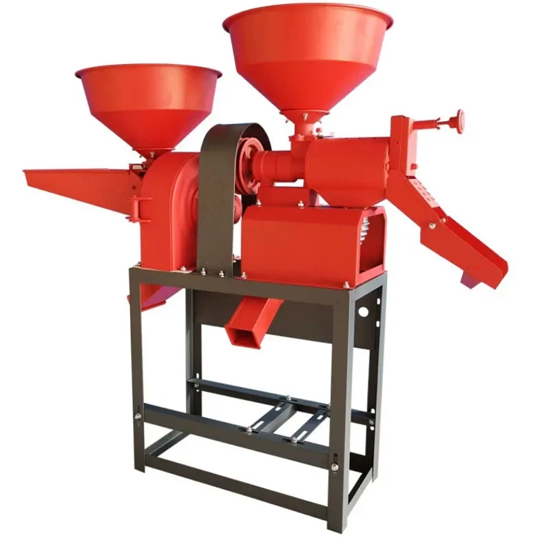 Household Small Rice Milling Machine Vertical Paddy Husking Apparatus Paddy Shelling Polished Rice Processing Equipment
