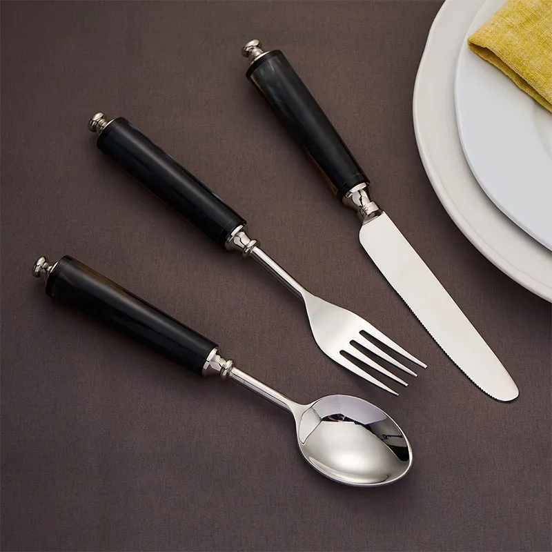 Stainless Steel Dinner Knife Fork Spoon Set Home Kitchen Flatware Sets Food Cutlery Kit Tableware ware  Service