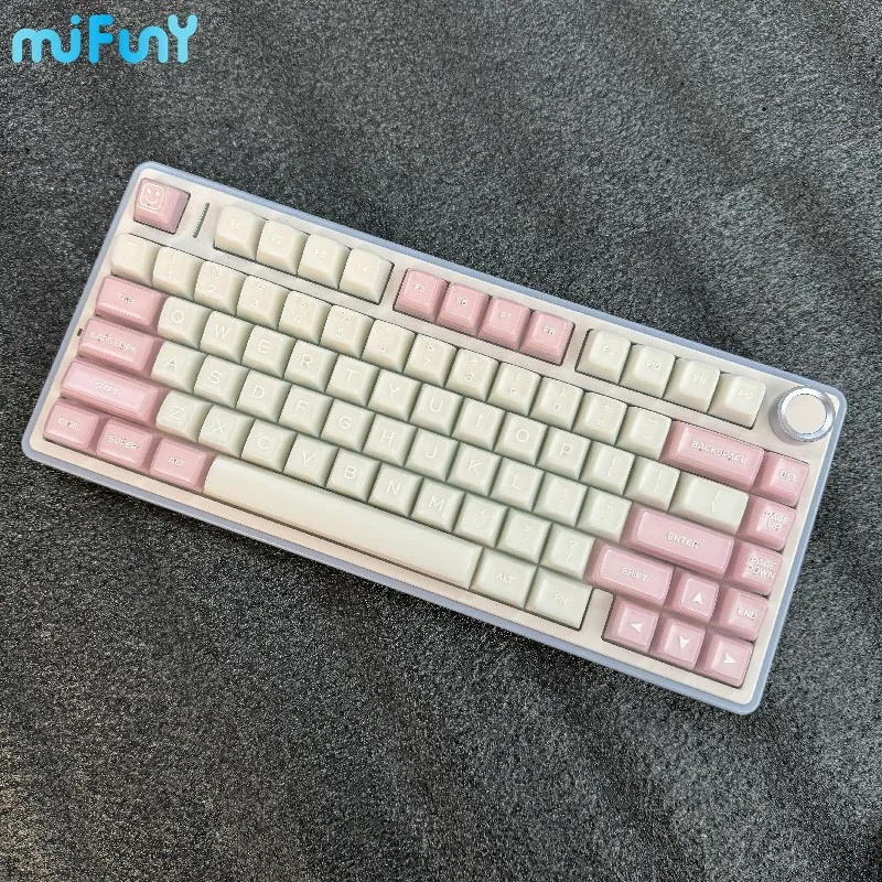 Imagem -06 - Conjunto de Teclas para Teclado Mecânico Moldagem de Tiro Duplo Keycap Rosa Perfil Artesão Personalizado Presente 142 Chaves