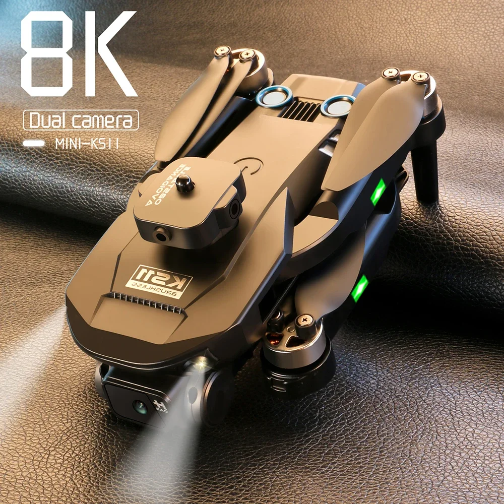 NEW LS KS11 Mini Drone 4K Professional 8K Dual Camera Obstacle Avoidance Optical Flow Positioning Brushless RC Dron Quadcopter