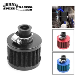 12mm Universal Air Filter for Motorcycle Cold Air Intake mushroom style High Flow Crankcase Vent Cover Mini Breather Filters