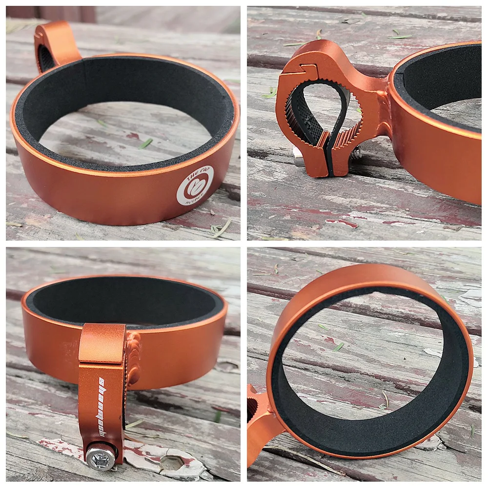 Outdoor Radfahren Aluminium Fahrrad Tasse Halter Fahrrad Kaffee Getränke Tassen Milch Tee Tassen Halter Lenker Halterung Ständer – Detail 10