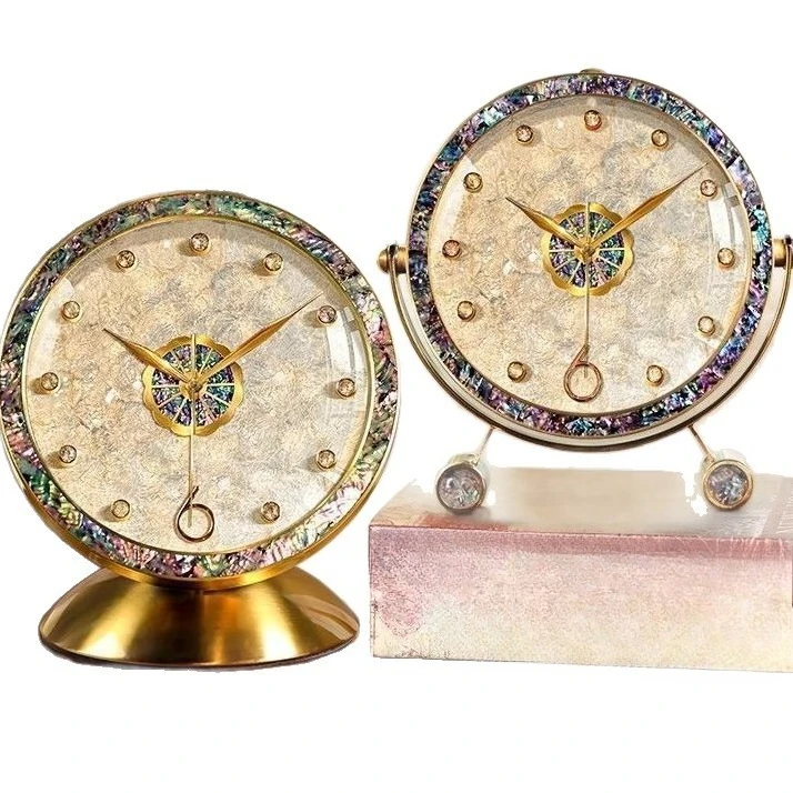 

Light luxury, shell, desk clock, desktop, desktop, luxury, ornament 2025, new model