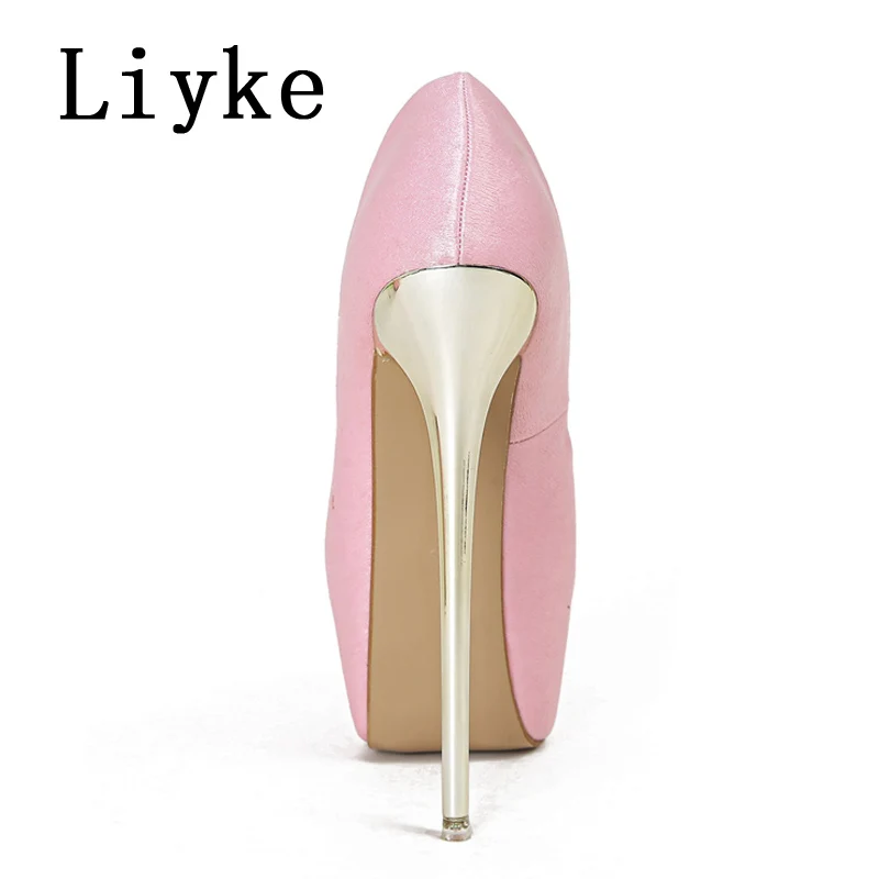 Liyke Sexy Peep Toe Party Nachtclub Stripper Pole Dance High Heels Wedding Prom Shoes Stiletto Women Platform Pumps Size 34-45