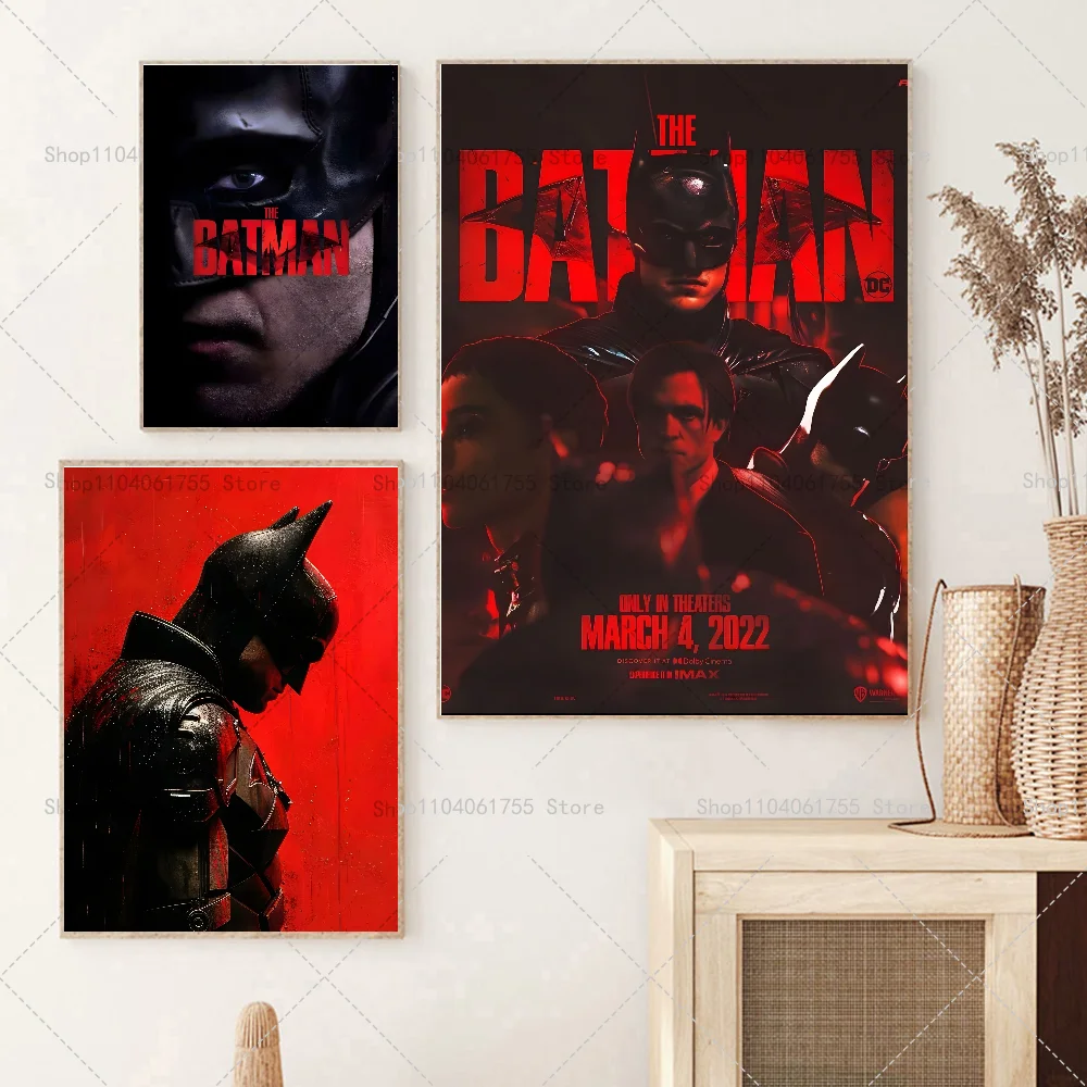 1PC Beast Kingdom B-Batman Poster Self-adhesive Art Waterproof Paper Sticker Coffee House Bar Room Wall Decor