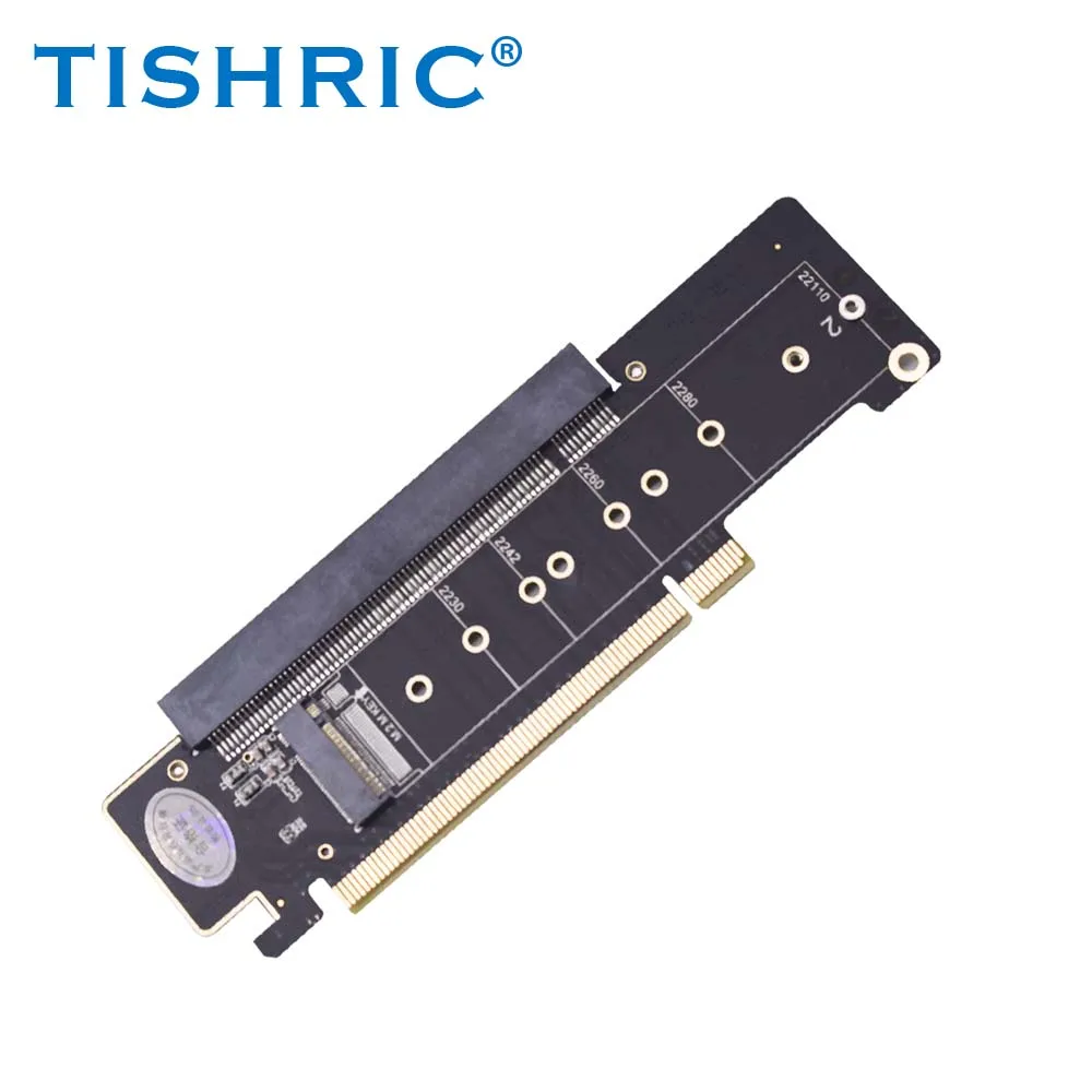 TISHRIC Scheda di espansione divisa Scheda adattatore PCIE 4.0 canali PCIe da X16 a X8 X4 + X4 Supporto scheda divisa Dual M.2 NVMe 2230 22110 SSD