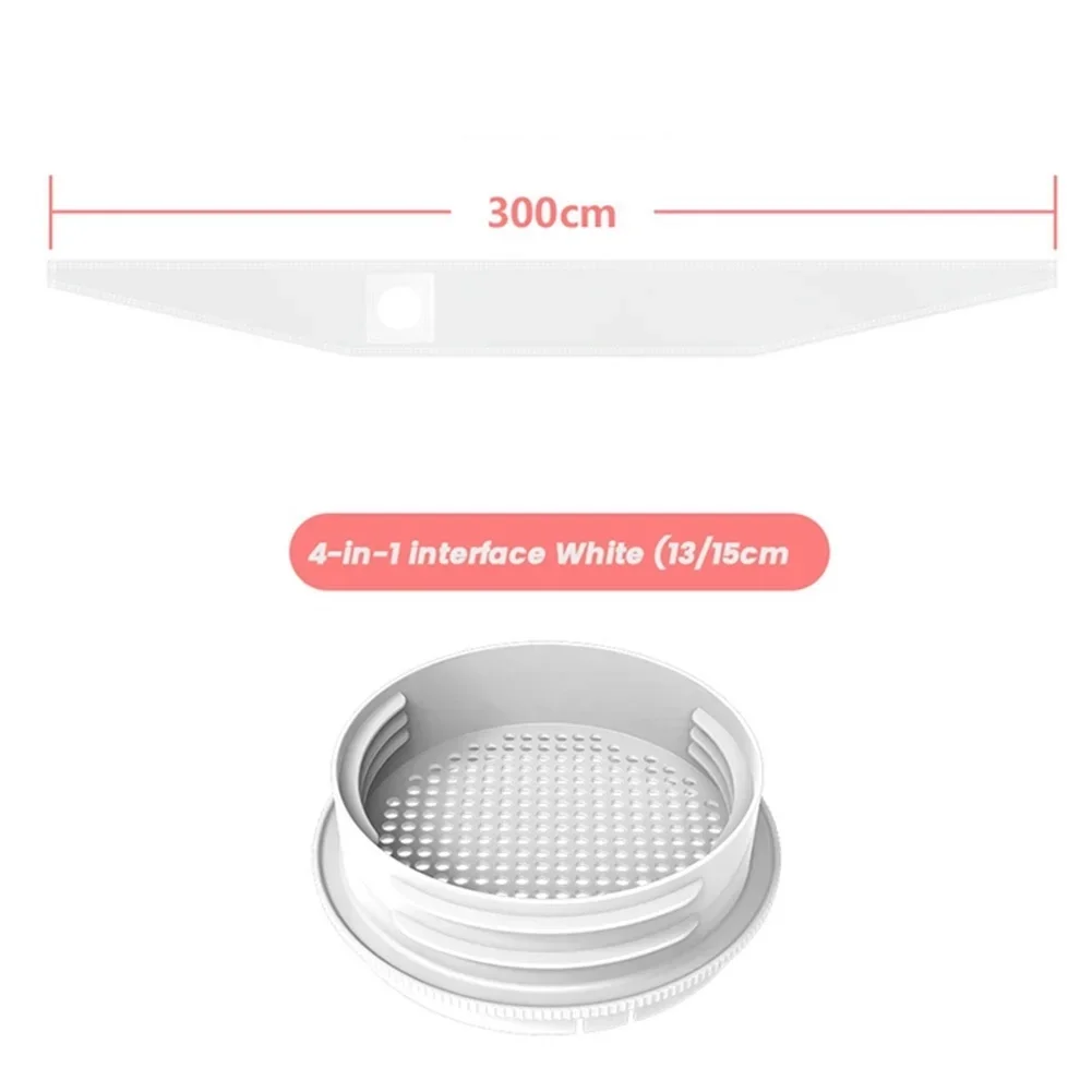 300CM Portable Air Conditione Window Waterproof Seal Kit With 5.1/5.9In Coupler Mobile Air Conditioner Windshield