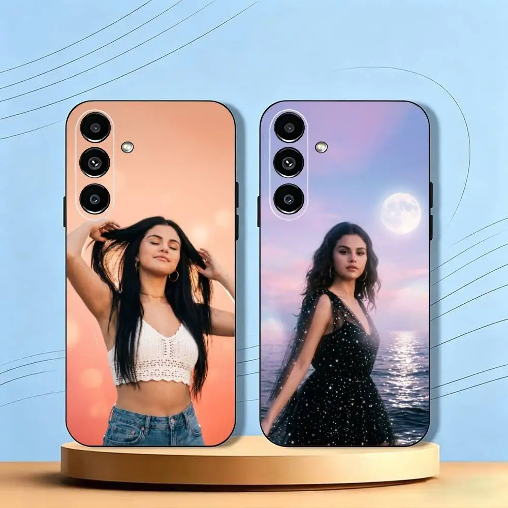 Selena Gomez-Z Singer Phone Case For Samsung Galaxy A73,A72,A71,A70,A53,A52,A51,Soft Silicone Black Cover